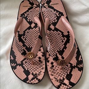 Tory Burch wedge flip flop 9.0